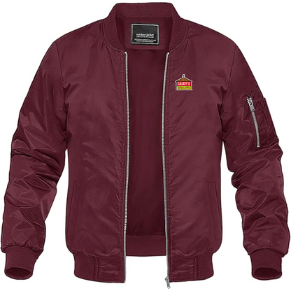 Men's Casey's General Store Lightweight Bomber Jacket Windbreaker Softshell Varsity Jacket Coat