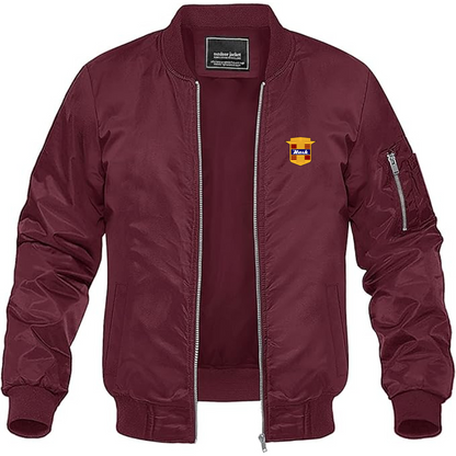 Men's Nash Motors Logo Lightweight Bomber Jacket Windbreaker Softshell Varsity Jacket Coat