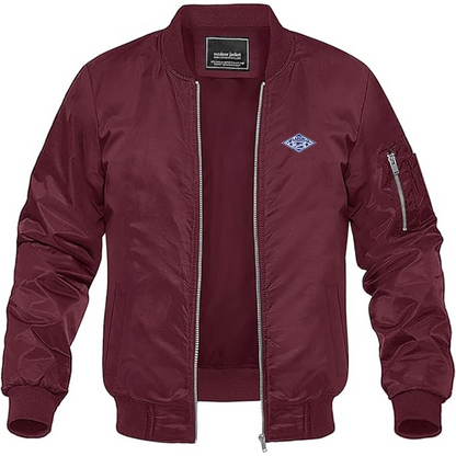 Men's McLaughlin Logo Lightweight Bomber Jacket Windbreaker Softshell Varsity Jacket Coat