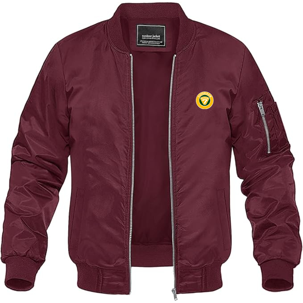 Men's Caterham Logo Lightweight Bomber Jacket Windbreaker Softshell Varsity Jacket Coat