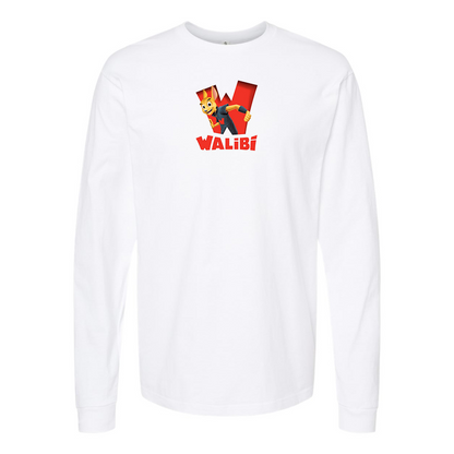 Men's Walibi Logo Cotton Long Sleeve T-Shirt