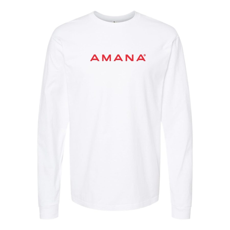 Men's Amana Logo Cotton Long Sleeve T-Shirt