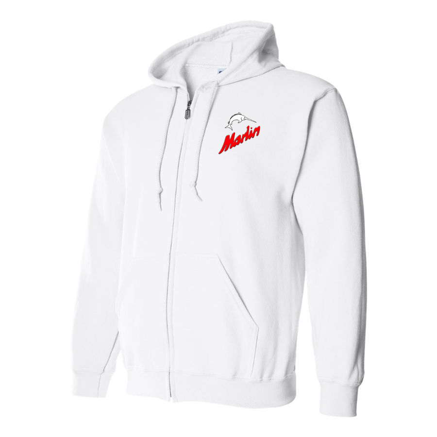 Men's Marlin Logo Zipper Hoodie