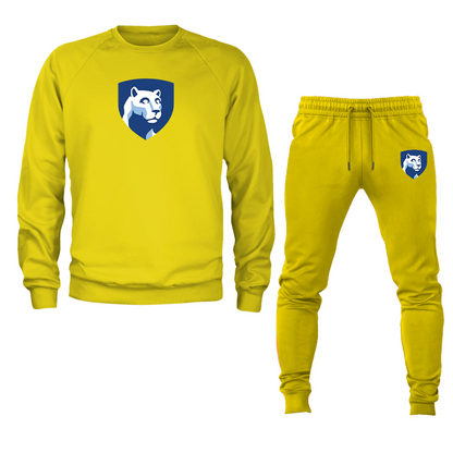 Men's Penn State Symbol Crewneck Sweatshirt Joggers Suit