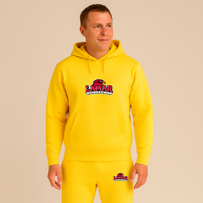 Men's Lamar Cardinals Logo Hoodie Joggers Set