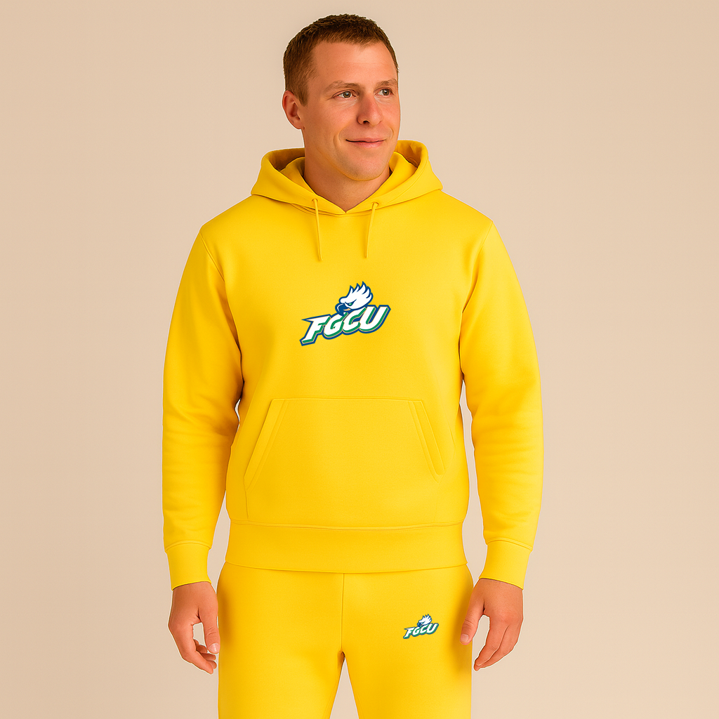 Men's Florida Gulf Coast Eagles Logo Hoodie Joggers Set