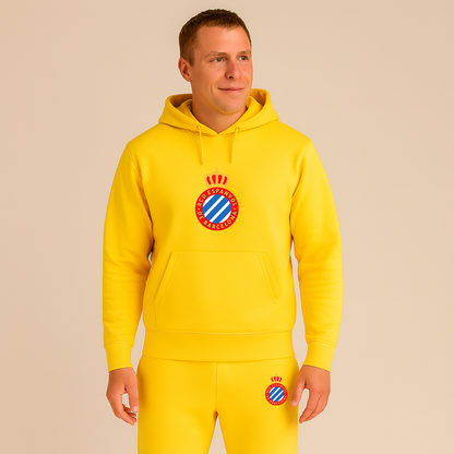 Men's Espanyol Soccer Logo Hoodie Joggers Set