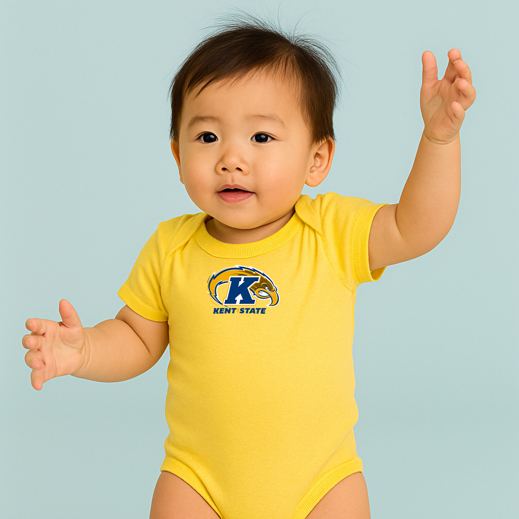 Kent State Golden Flashes Logo Baby Romper Onesie