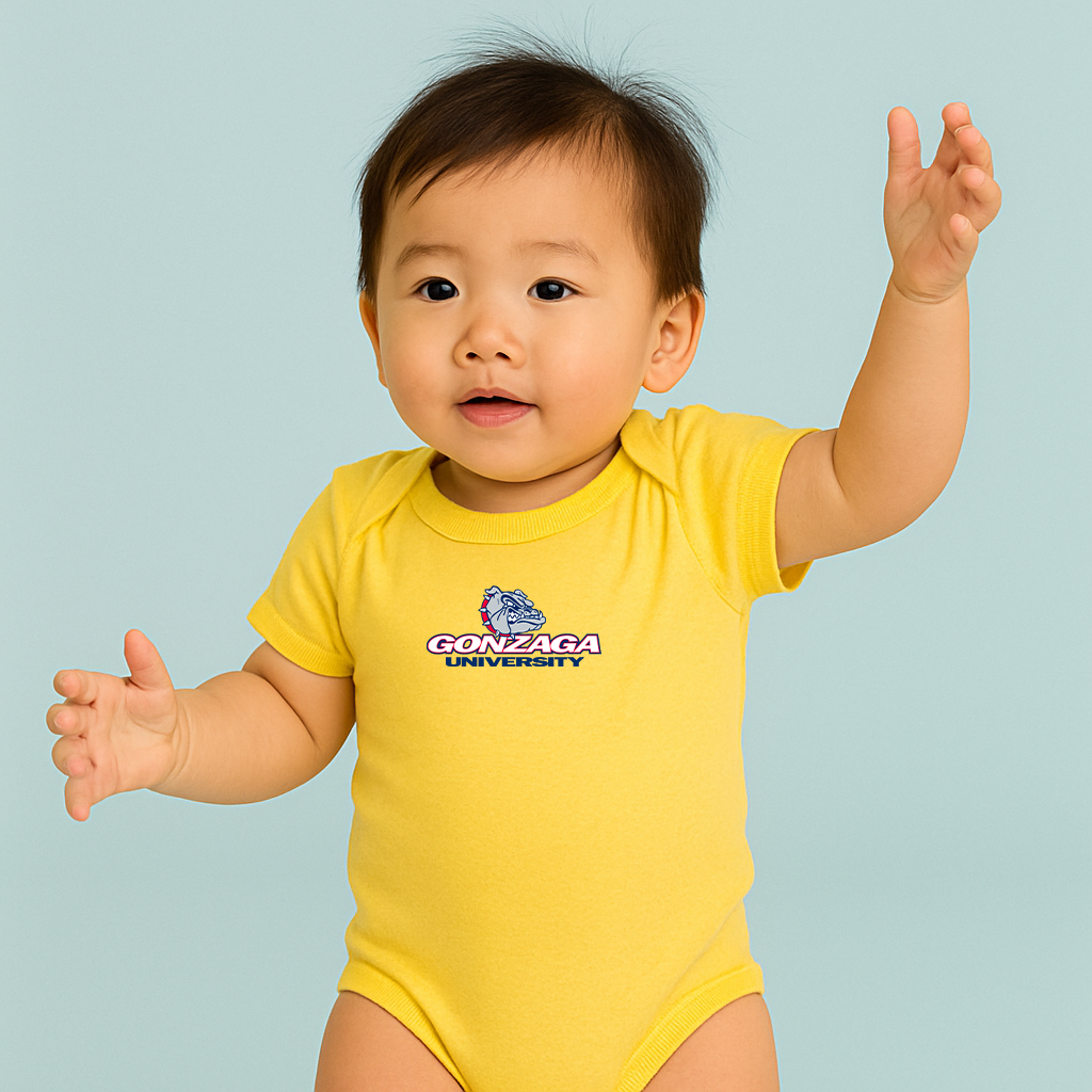 George Gonzaga Bulldogs Logo Baby Romper Onesie