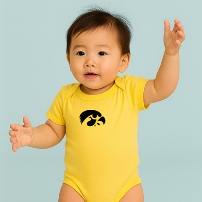 Iowa Hawkeyes Logo Baby Romper Onesie