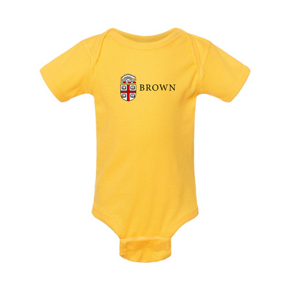 Brown University Rabbit Skins Infant Baby Rib Bodysuit