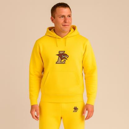 Men's Lehigh Mountain Hawks Logo Hoodie Joggers Set
