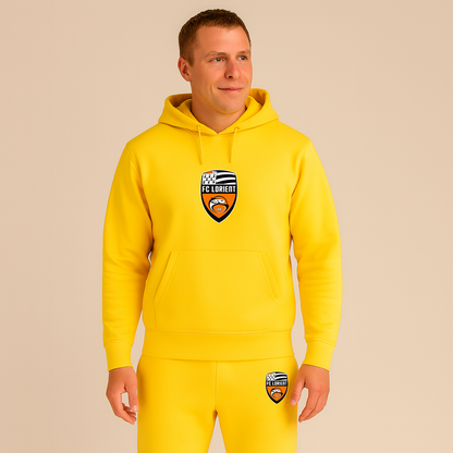Men's FC Lorient Soccer Logo Hoodie Joggers Set