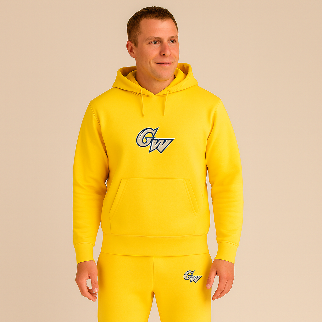 Men's George Washington Colonials Logo Hoodie Joggers Set