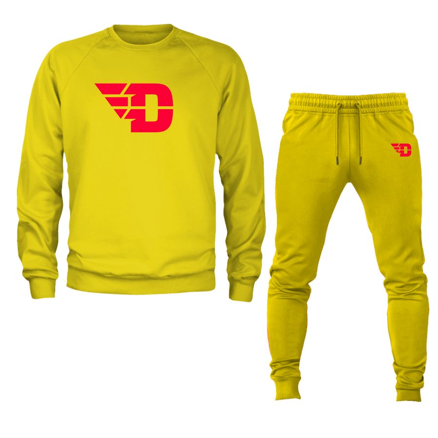 Men's  Dayton Flyers Crewneck Sweatshirt Joggers Suit