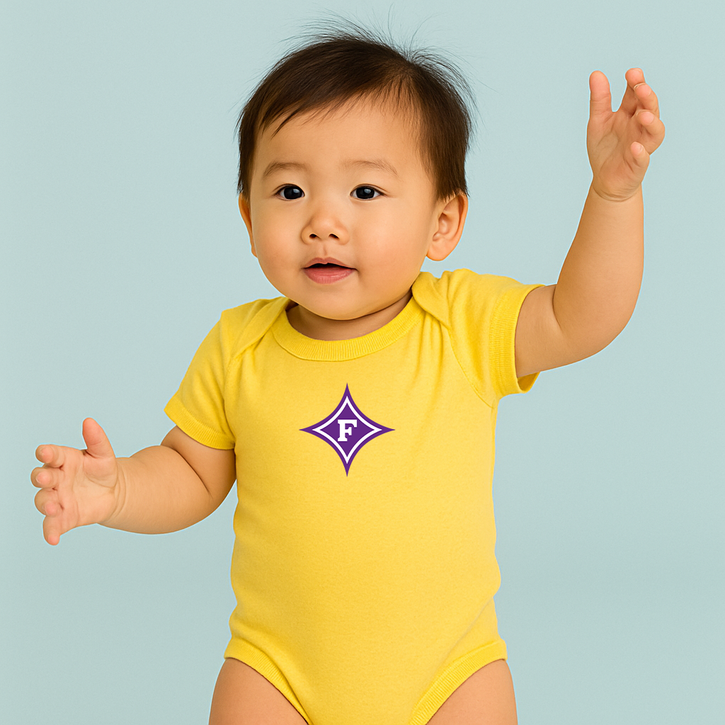 Furman Paladins Logo Baby Romper Onesie
