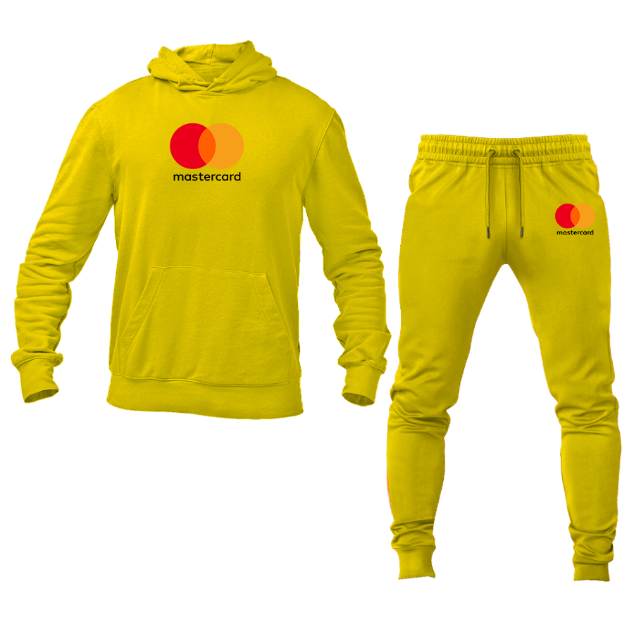 Men's  Mastercard Logo Hoodie Joggers Set